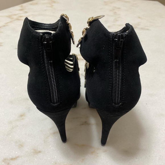 LFL by Lust for Life stiletto black and gold high heels size 9 - Picture 5 of 8